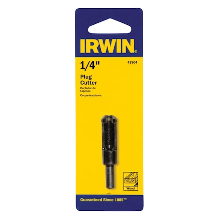 Irwin Irwin 1/4 in. X 2 in. L High Carbon Steel Plug Cutter Round Shank 1 pc 43904